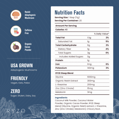 RYZE Hot Cocoa – with 6 Sleep Superfoods to Help Fall Asleep and Stay Asleep - Image 7