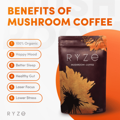 RYZE Mushroom Coffee – with 6 Organic Adaptogenic Mushrooms Grown in USA and High Potency - Image 5