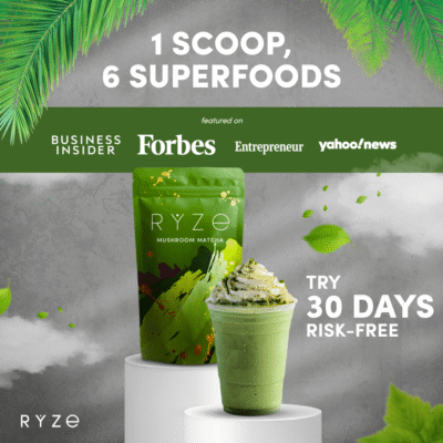 RYZE Mushroom Matcha – with 6 Organic Adaptogenic Mushrooms Grown In USA and Ceremonial-Grade Japanese Matcha - Image 6