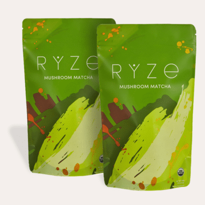 RYZE Mushroom Matcha – with 6 Organic Adaptogenic Mushrooms Grown In USA and Ceremonial-Grade Japanese Matcha - Image 8