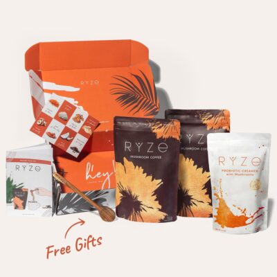 RYZE Ultimate Starter Kit (2 Mushroom Coffees + 1 Probiotic Creamer) - Image 8